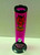 10" ACRYLIC STRAIGHT WATER PIPE W/ PULL BOWL - HOT PINK (2" Width)