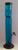 13" ACRYLIC STRAIGHT ICE PINCH CATCH WATER PIPE W/ PULL CARB BOWL - AQUA (2" Width)