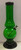 9" ACRYLIC BUBBLE & HALF BUBBLE WATER PIPE WITH THUMB CARB - DARK GREEN (1.5" Width)
