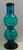 9" ACRYLIC STRAIGHT 2-BUBBLE WITH PULL BOWL WATER PIPE - TEAL (1.5" Width)