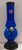 9" ACRYLIC BUBBLE & HALF BUBBLE WATER PIPE WITH THUMB CARB - DARK BLUE (1.5" Width)