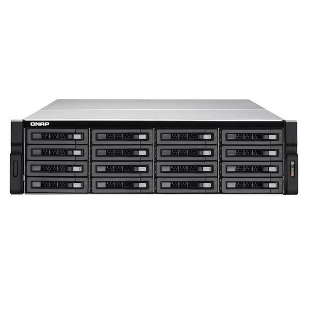 QNAP TVS-EC1680U-SAS-RP-16G-R2-US Intel Xeon E3-1245 v3/E3-1246 v3 3.4GHz/3.5GHz/ 16GB RAM/ 6GbE/ 16SATA3/ USB3.0/ 16-Bay 3U Rackmount NAS for Enterprise