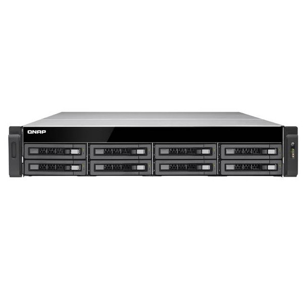 QNAP TS-EC880U-E3-4GE-R2-US Intel Xeon E3-1246 v3 3.5GHz/ 4GB RAM/ 6GbE/ 8SATA3/ USB3.0/ 8-Bay 2U Rackmount NAS for Enterprise