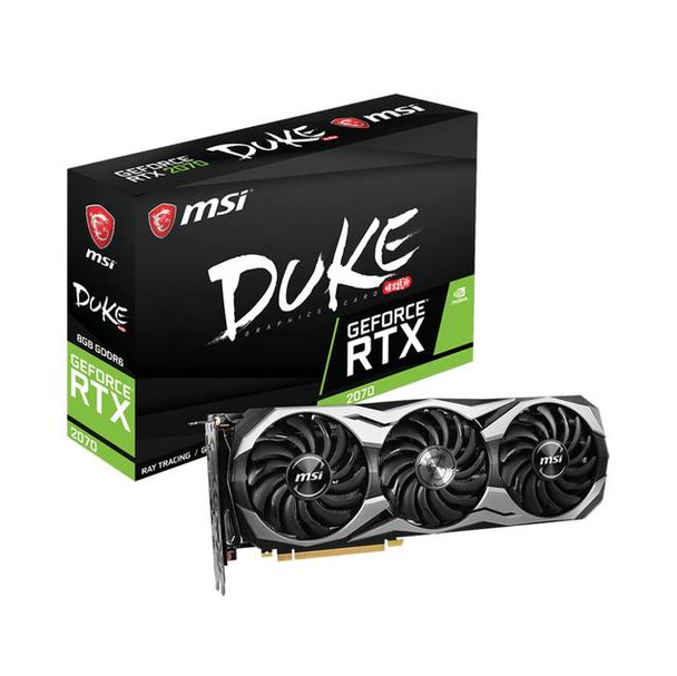 MSI NVIDIA GeForce RTX 2070 DUKE OC 8GB GDDR6 HDMI/3DisplayPorts/USB Type-C PCI-Express Video Card