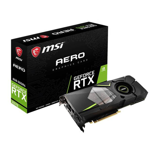 MSI NVIDIA GeForce RTX 2070 AERO 8GB GDDR6 HDMI/3DisplayPort/USB Type-C PCI-Express Video Card