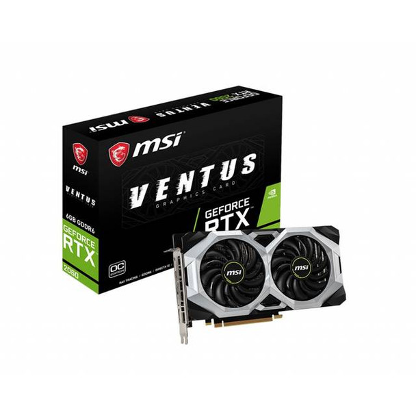 MSI NVIDIA GeForce RTX 2060 VENTUS 6G OC 6GB GDDR6 HDMI/3DisplayPort PCI-Express Video Card