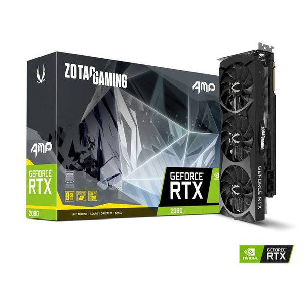 ZOTAC NVIDIA GeForce RTX 2080 AMP 8GB GDDR6 HDMI/3DisplayPort/USB Type-C PCI-Express Video Card