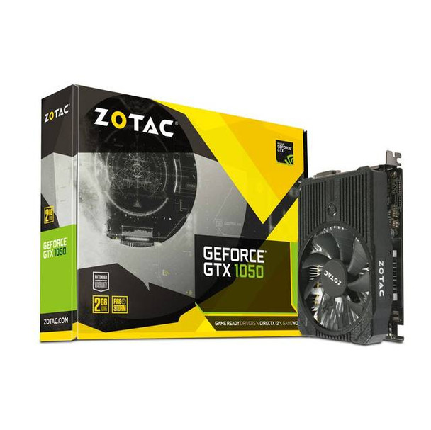 ZOTAC NVIDIA GeForce GTX 1050 Mini 2GB GDDR5 DVI/HDMI/DisplayPort PCI-Express Video Card