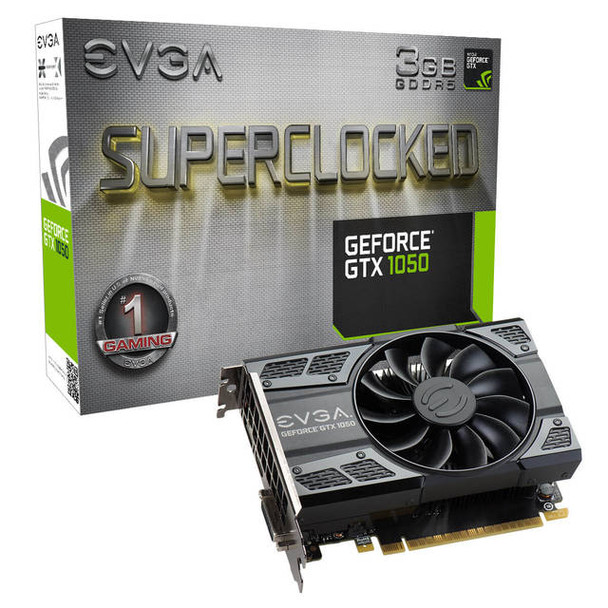 EVGA NVIDIA GeForce GTX 1050 SC GAMING 3GB GDDR5 DVI/HDMI/DisplayPort PCI-Express Video Card