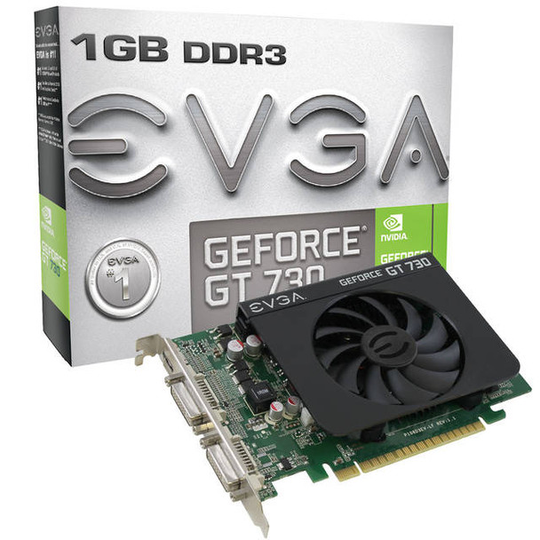 EVGA NVIDIA GeForce GT 730 1GB DDR3 2DVI/Mini HDMI PCI-Express Video Card