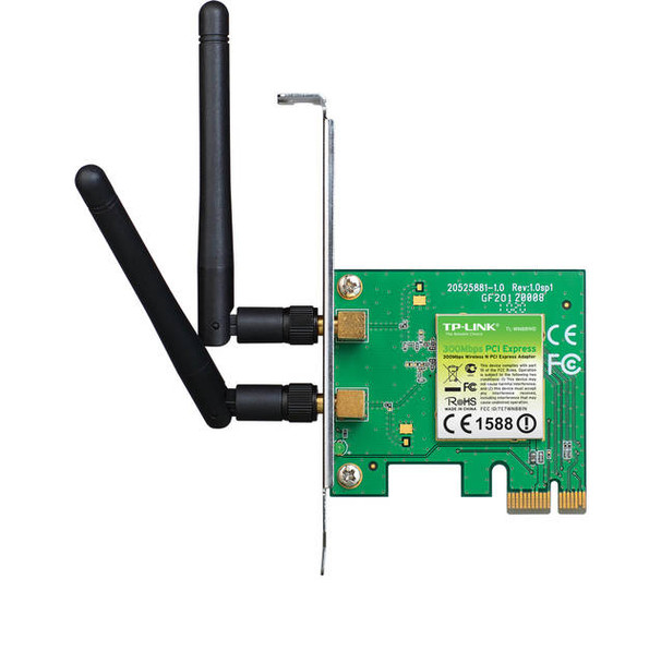 TP-Link TL-WN881ND 300Mbps Wireless N PCI Express Adapter w/ 2x 2dBi Antenna