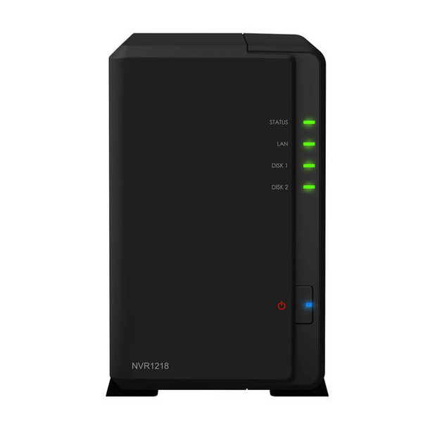 Synology Network Video Recorder NVR1218 w/ 12-Channel IP Cameras Support