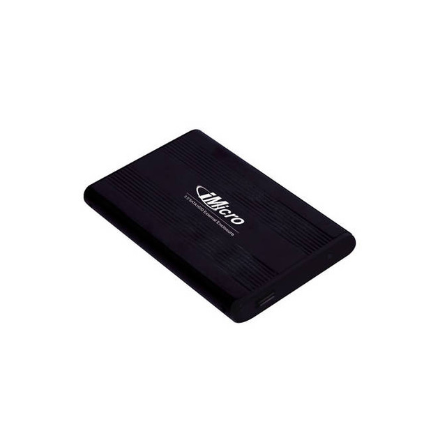 iMicro IMS25SATAB 2.5 inch SATA to USB 2.0 External Hard Drive Enclosure (Black)