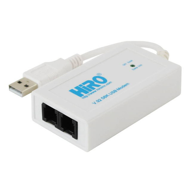 HiRO H50228 V92 56K External USB Data Fax Dial Up Internet Modem