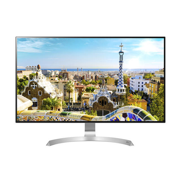 LG Electronics 32MU99-W 32 inch 5ms 2HDMI/DisplayPort/USB LED LCD Monitor, w/ Speakers(White/Silver spray)