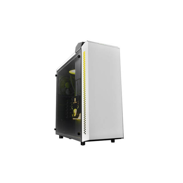 DEEPCOOL BARONKASE LIQUID WH No Power Supply ATX Mid Tower w/ Integrated 120mm Liquid Cooling System (White)