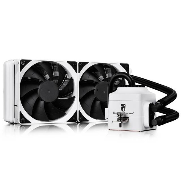 DEEPCOOL CAPTAIN 240EX WHITE 2x120mm CPU Liquid Cooler for Intel LGA2011-v3/2011/1366/LGA115X & AMD Socket AM4/AM3+/AM3/AM2+/AM2/FM2+/FM2/FM1