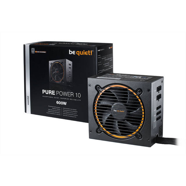 be quiet! Pure Power 10 600W CM 80 Plus Silver ATX12V v2.4 & EPS12V v2.92 Power Supply w/ Active PFC (Black)