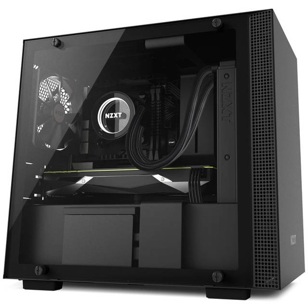 NZXT H200 No Power Supply Mini-ITX Case (Matte Black)