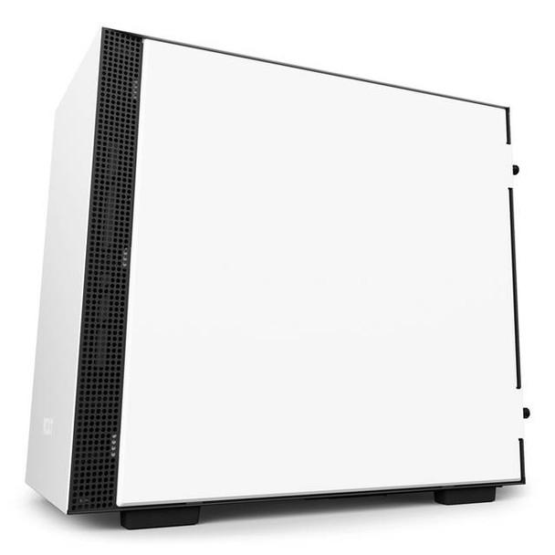 NZXT H200i No Power Supply Mini-ITX Case w/ Lighting and Fan Control (Matte White)