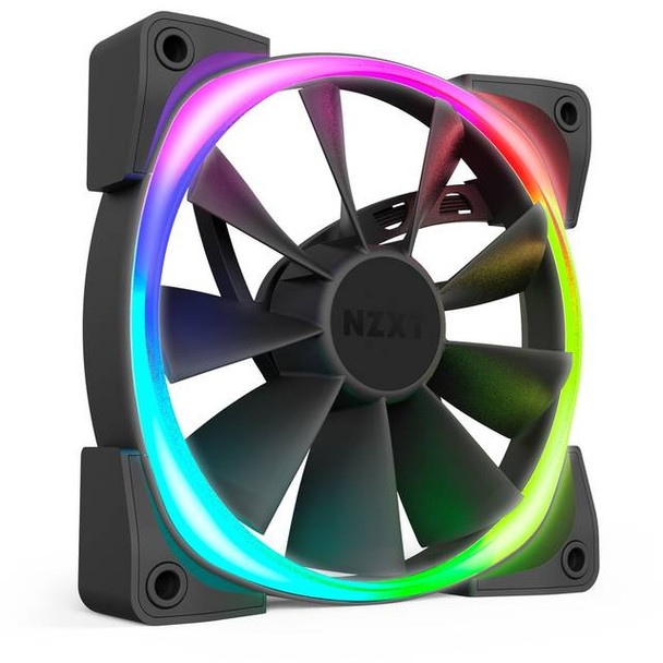 NZXT Aer RGB 2 Starter Kit HF-2812C-D1 2x 120mm LED Case Fan with HUE 2 Controller Powered by CAM