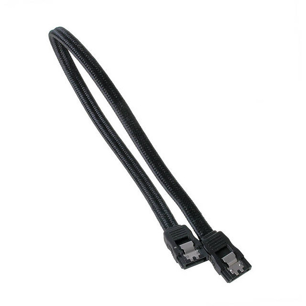 BitFenix Alchemy Multisleeved 30cm SATA to SATA Cable w/ Sleeve (Black)