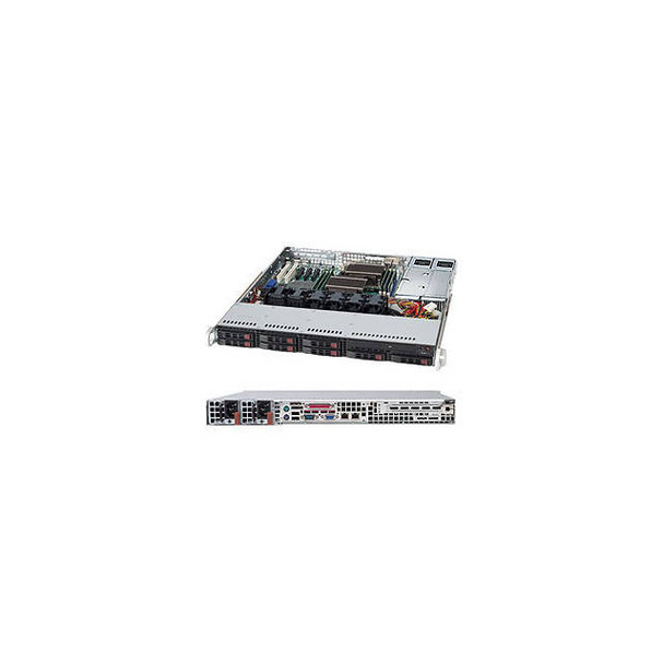 Supermicro SuperChassis CSE-113TQ-R500CB 500W 1U Rackmount Server Chassis (Black)
