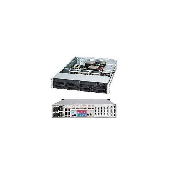 Supermicro CSE-825TQ-R720LPB 720W Redundant 2U Rackmount Server Chassis (Black)