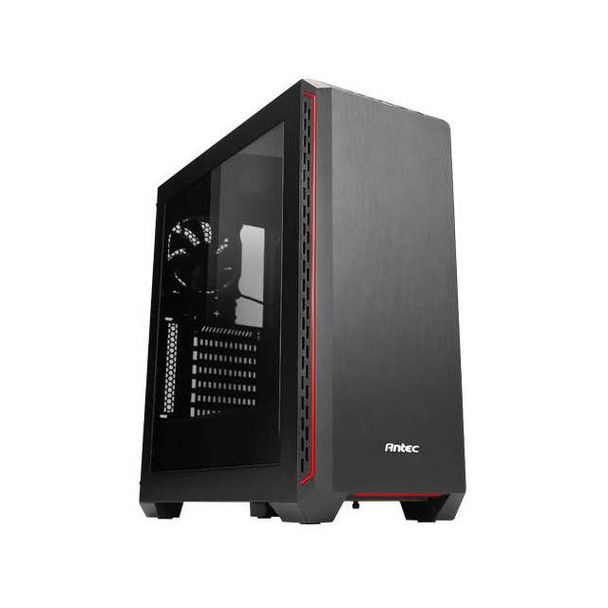 Antec P7 WINDOW RED No Power Supply ATX Mid Tower Case w/ Window (Black/ Red)