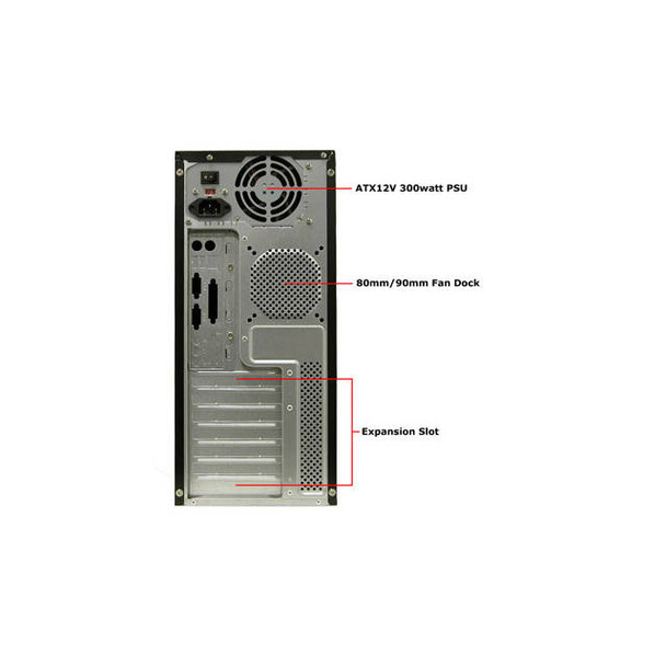 APEX PC-390 300W ATX Mid Tower (Black)
