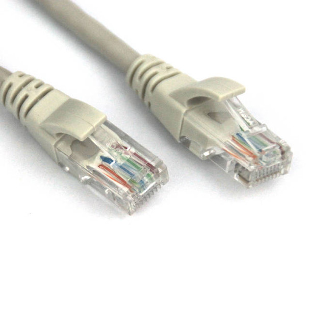 VCOM NP511-25-GRAY 25ft Cat5e UTP Molded Patch Cable (Gray)