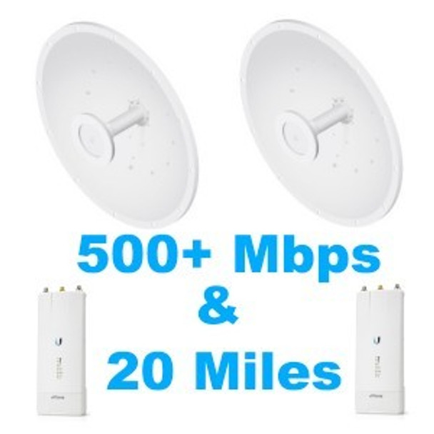 Ubiquiti AF-2X-KIT-US 2.4GHz airFiberX PtP 500Mbps+ Kit US