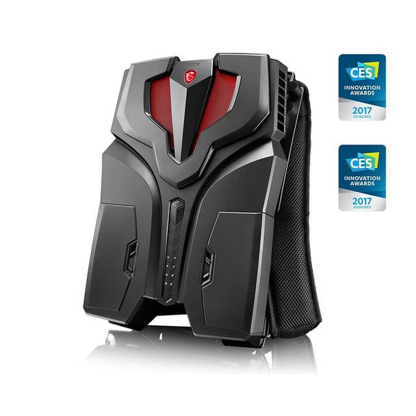 MSI VR ONE 7RE-065US Intel Core i7-7820HK 2.9GHz/ 16GB DDR4/ 512GB PCI-E SSD/ GTX 1070/ USB 3.0/ Windows 10 Backpack PC (Black)