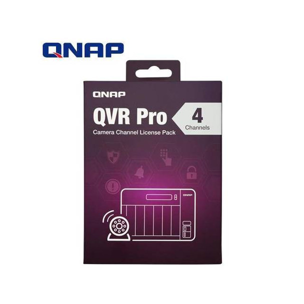 QNAP LIC-SW-QVRPRO-4CH 4 Channel License for QVR Pro