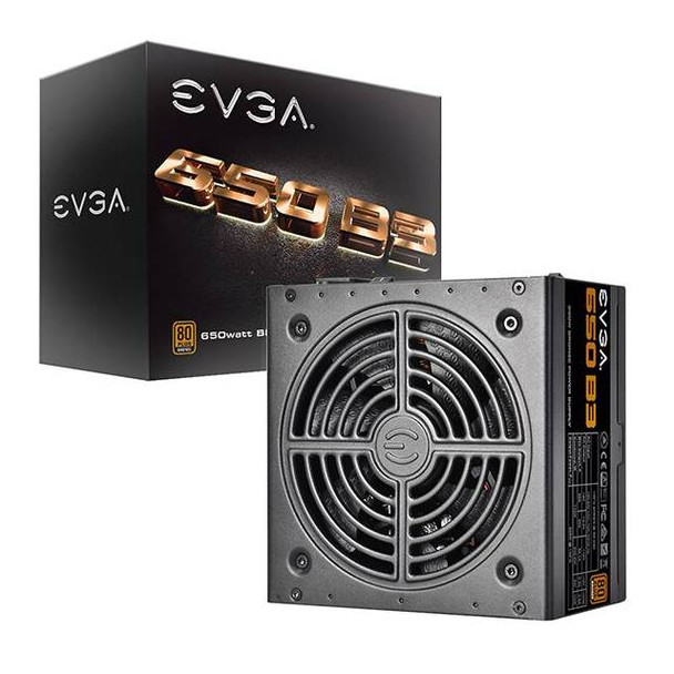 EVGA 650 B3 220-B3-0650-V1 650W 80 PLUS Bronze Power Supply w/ Fully Modular & EVGA Eco Mode