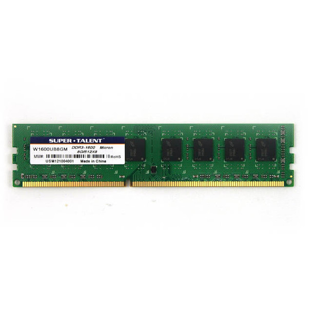 Super Talent DDR3-1600 8GB/512Mx8 CL11 Micron Chip Memory