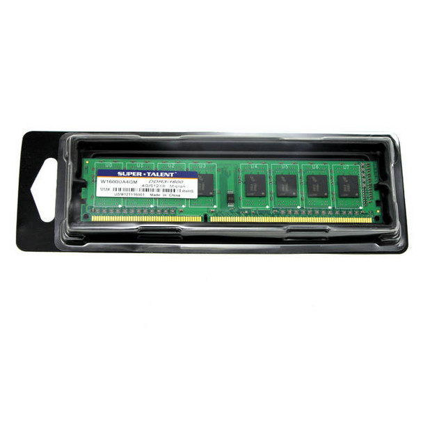 Super Talent DDR3-1600 4GB/512Mx8 CL11 Micron Chip Memory