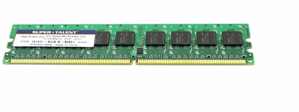 Super Talent DDR2-667 512MB/64x8 ECC Hynix Chip Server Memory