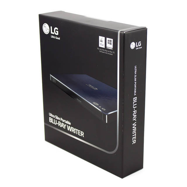 LG Electronics WP50NB40 6X USB2.0 Slim Portable Blu-ray External Drive w/ M-DISC, Retail (Black)