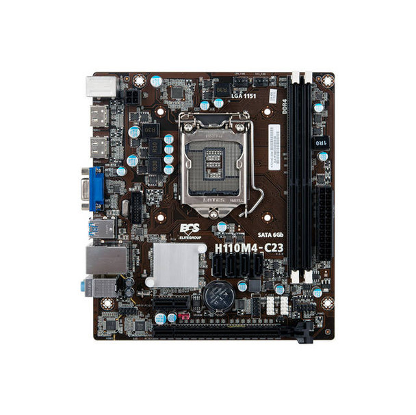 ECS H110M4-C23 LGA1151/ Intel H110/ DDR4/ SATA3&USB3.0/ A&GbE/ MircoATX Motherboard