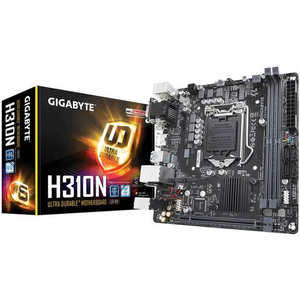 GIGABYTE H310N LGA1151/ Intel H310/ DDR4/ SATA3&USB3.1/ M.2/ A&GbE/ Mini-ITX Motherboard