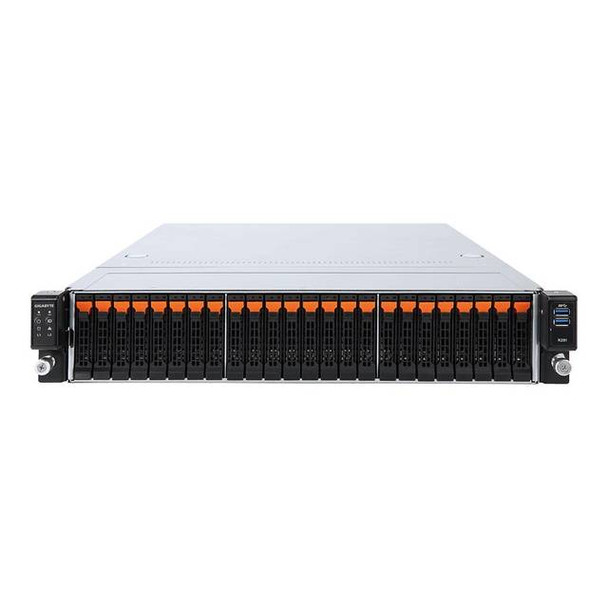 GIGABYTE R281-NO0 Dual LGA3647/ Intel C621 Express/ DDR4/ V&3GbE 2U Rackmount Server Barebone System