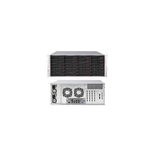 Supermicro SuperStorage Server SSG-6048R-E1CR24H Dual LGA2011 920W 4U Rackmount Server Barebone System (Black)