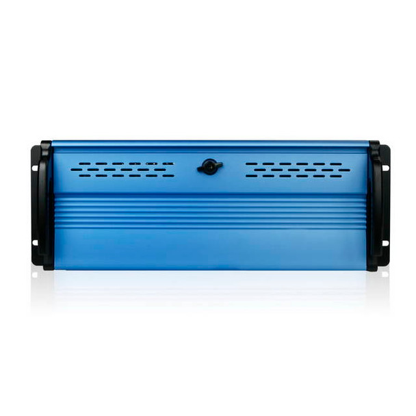 iStarUSA D2-400-7-BLUE No Power Supply 4U Compact Stylish Rackmount Chassis (Blue/Black)