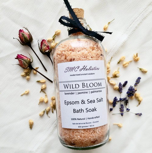 WILD BLOOM | epsom + sea salt bath soak