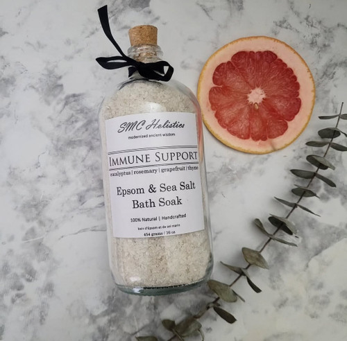 IMMUNE SUPPORT | epsom + sea salt bath soak