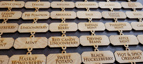 Wood Garden Tags