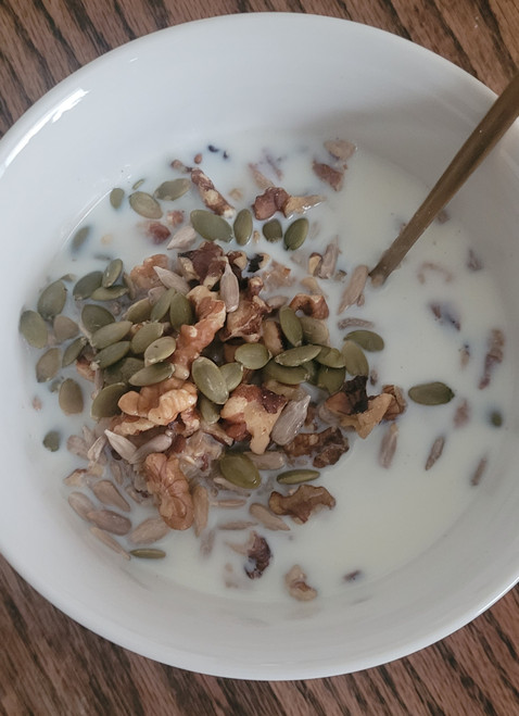 Steel Cut Oats & Lentil Porridge