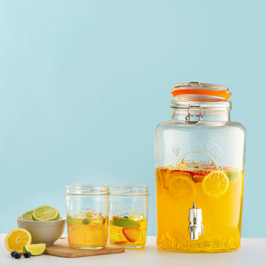 Round Storage Jar with Dispensing Tap, 5 Litre