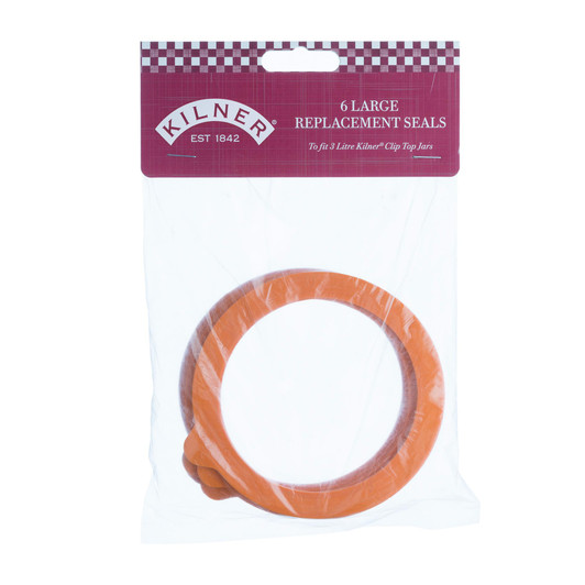 Replacement Large Rubber Seals (Pack of 6), Suitable for 3 Litre Jar